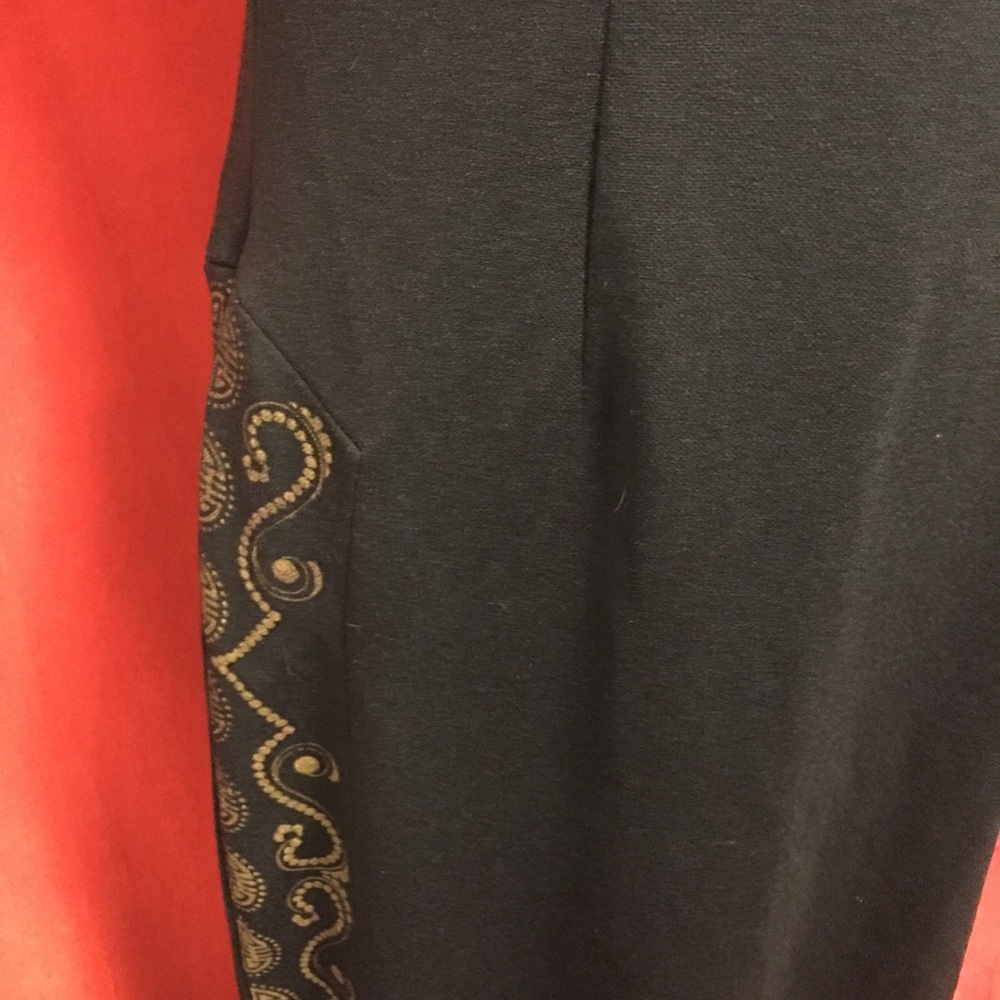 Alfred Shaheen 70s black maxi dress cheongsam mandarin neck size m - Picture 8 of 11